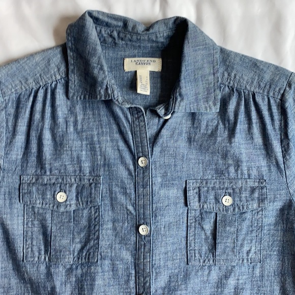 BNWT Lands End Canvas chambray dress - Picture 3 of 14